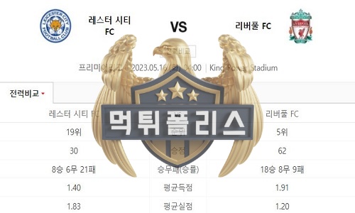 2023년5월16일 EPL 레스터 시티 FC 리버풀 FC